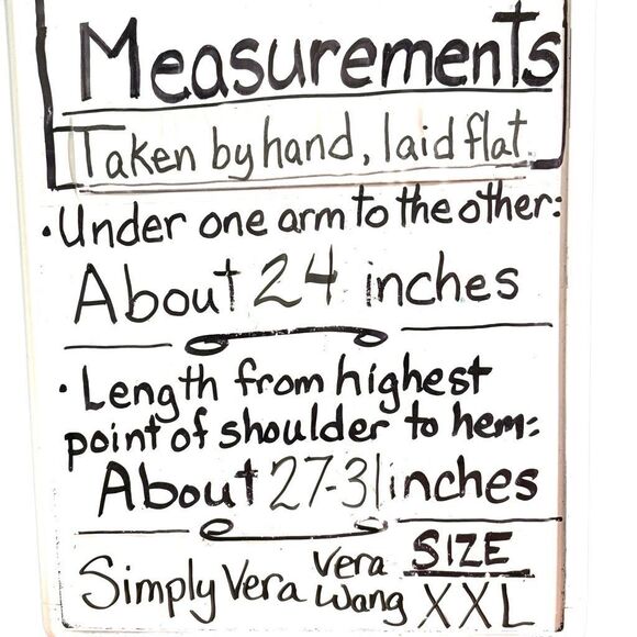 Simply Vera Vera Wang XXL black sleeveless collar hidden button front peplum tie - Picture 10 of 10